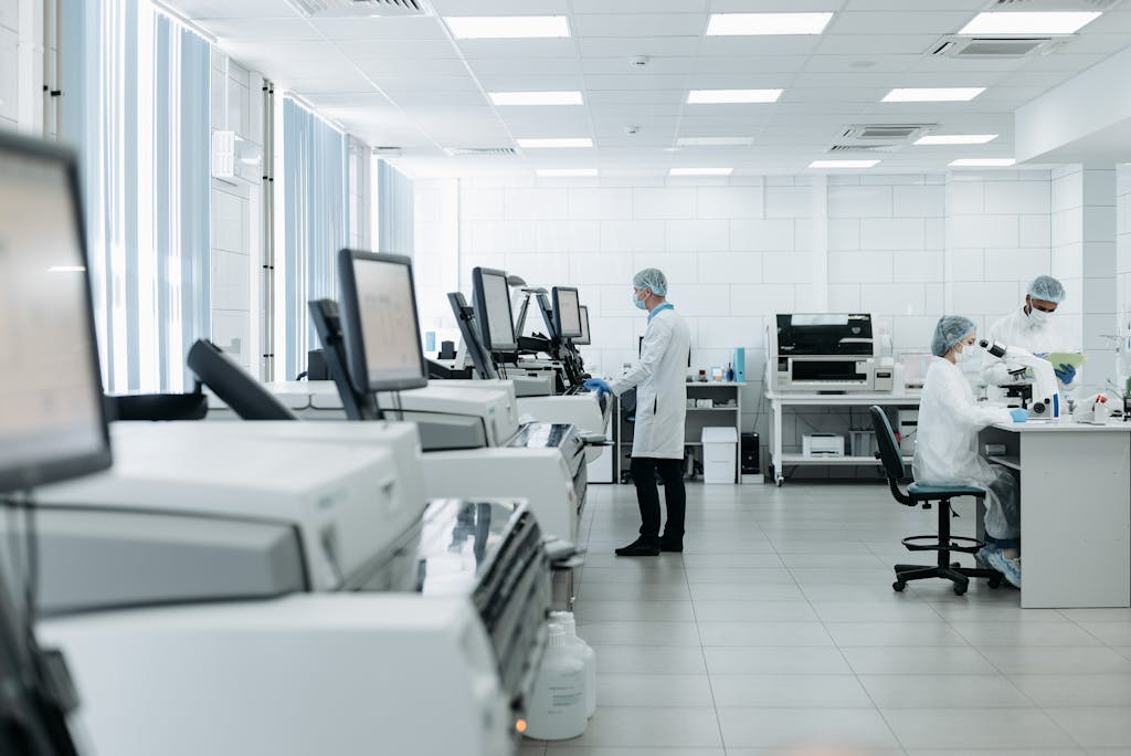 Medical Practitioners inside a Laboratory